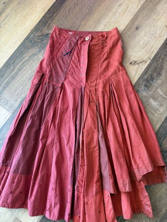 Marithé & François Girbaud asymmetrical skirt vintage