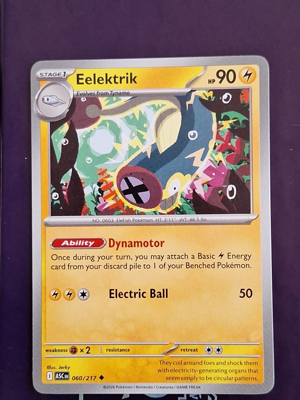 Pokémon Carte collezionabili: Eelektrik - Pokemon Ascended Heroes – Usato da Altstätten SG venduto da GGsGameshop