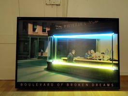 Neonröhren Bild "Boulevard of broken dreams"
