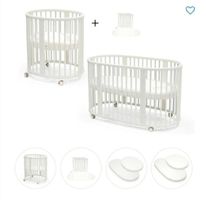 Stokke Sleepi All-in-One oval weiss inkl. Matratzen
