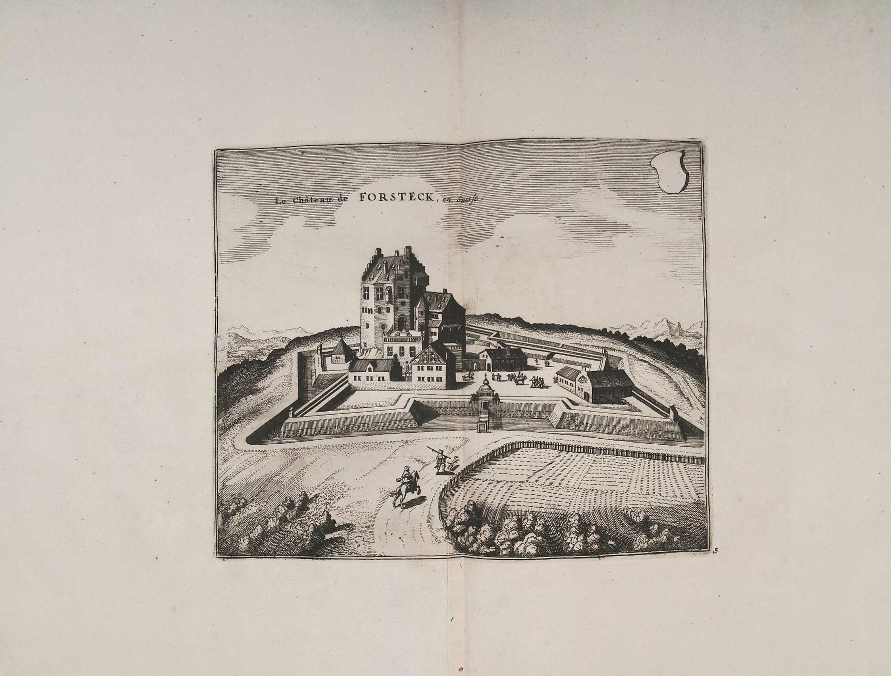 Incisioni: Forsteck Kupferstich von Scheuchzer 1723 – Usato da Rafz venduto da Helvet32