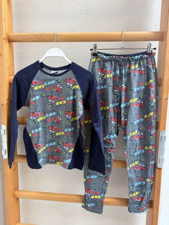 Pyjama Kinder Gr. 134 Top 100% Baumwolle