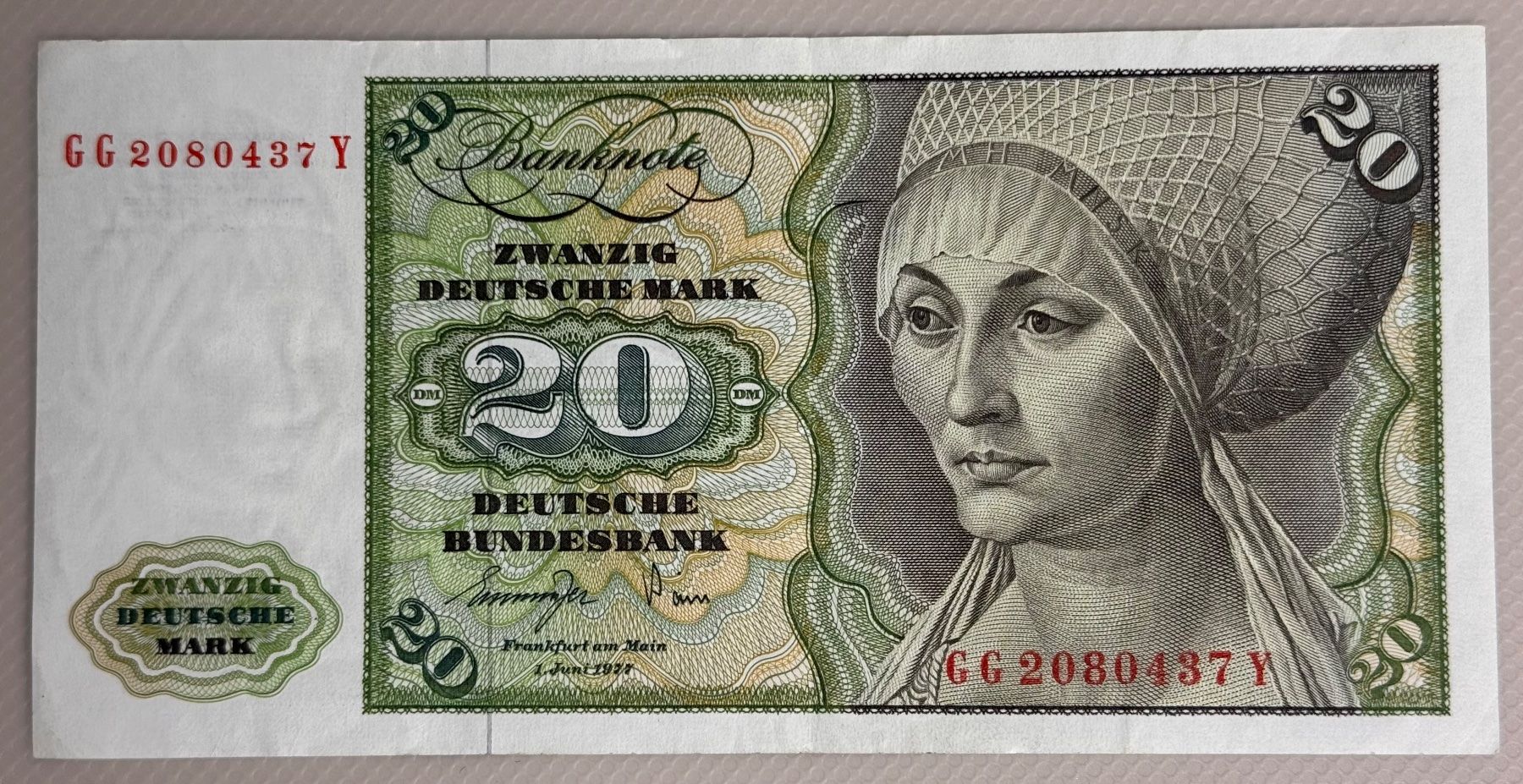 Banconote: Banknote, 20-Deutsche-Mark 1977 – Usato da Andwil SG venduto da Ariisa1234