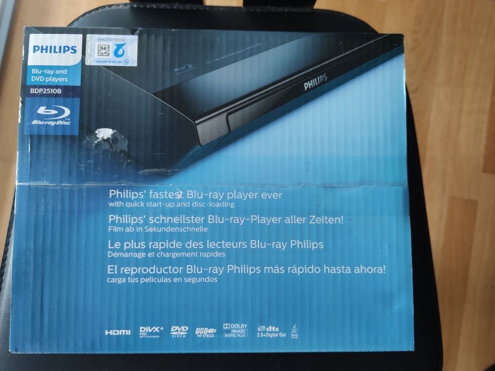 Philips Bluray Disc/DVDPlayer BDP2510B Kaufen auf Ricardo