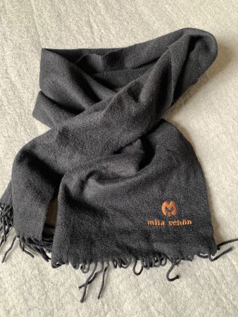 Mila Schön Schal schwarz Cashmir 30 x 140