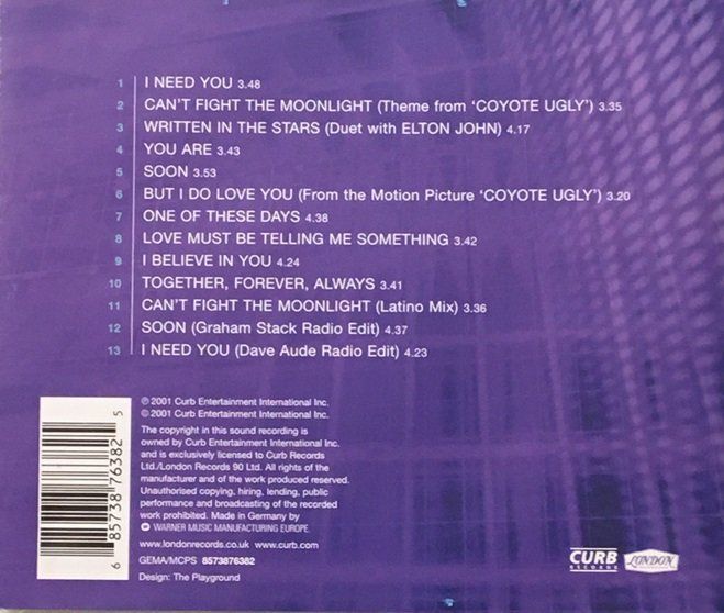 CD: LeAnn Rimes - I need you – Usato da Grüningen venduto da azulverde 1