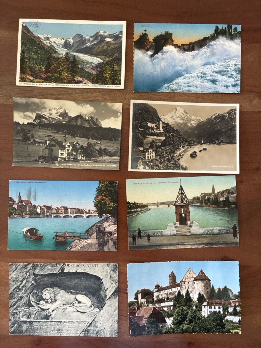 Cartoline postali: 15 Ansichtskarten Schweiz Überraschungs Paket 100 – Usato da Oftringen venduto da Cla.vD.74 2