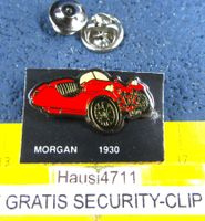 MORGAN 1930 OLDTIMER PIN 3RAD GLASIERT MIT SECURITY-CLIP