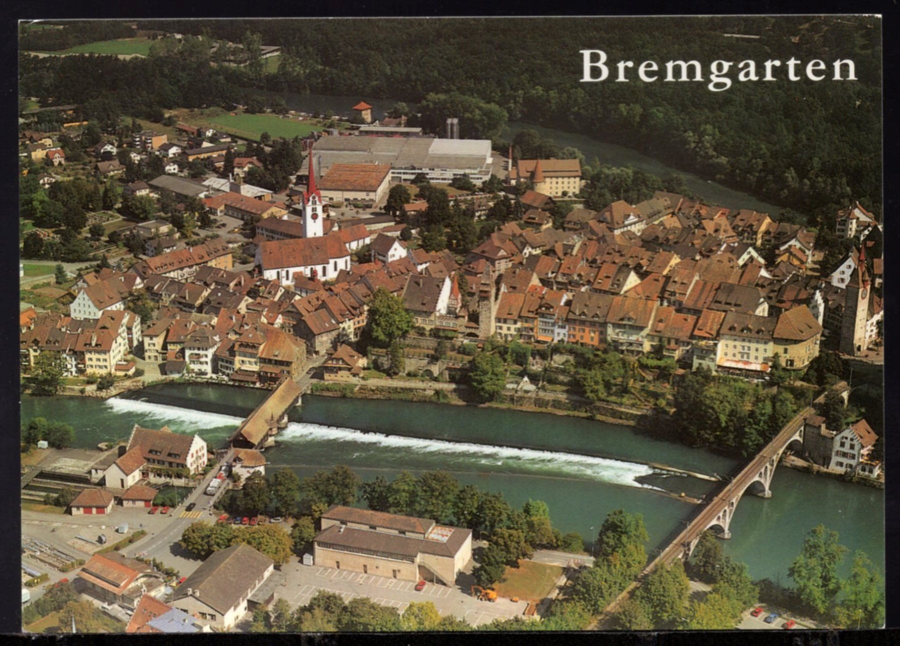 Cartoline postali: BREMGARTEN   Flugaufnahme – Usato da Aarau venduto da kufi44