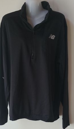 New Balance – NB Heat Grid – Sport Lauf Sweatshirt in Schw