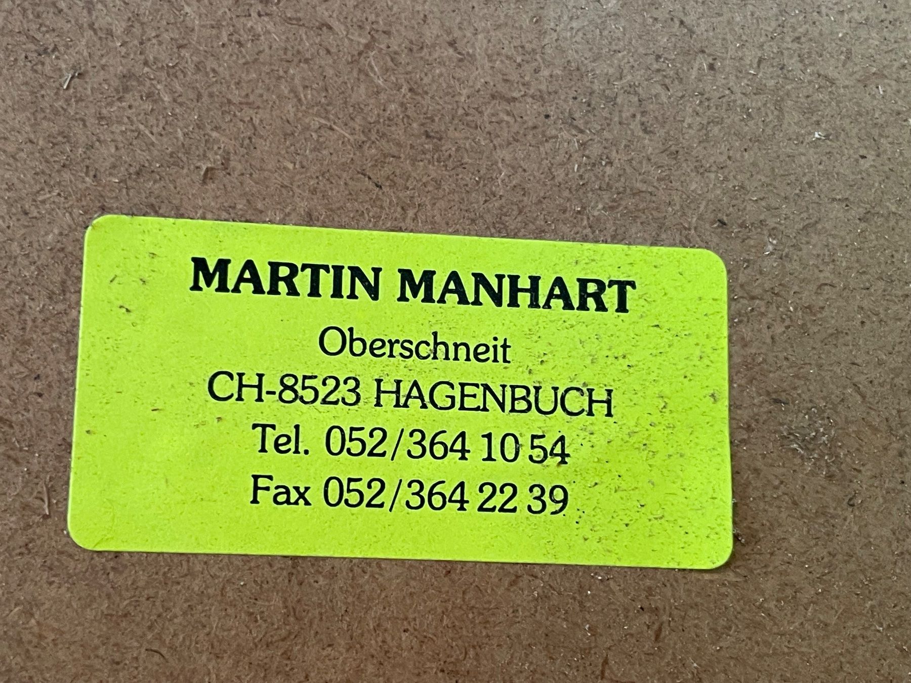 Foto & Immagini: Bild von Martin Manhart – Usato da Gossau ZH venduto da zh-oberland 3