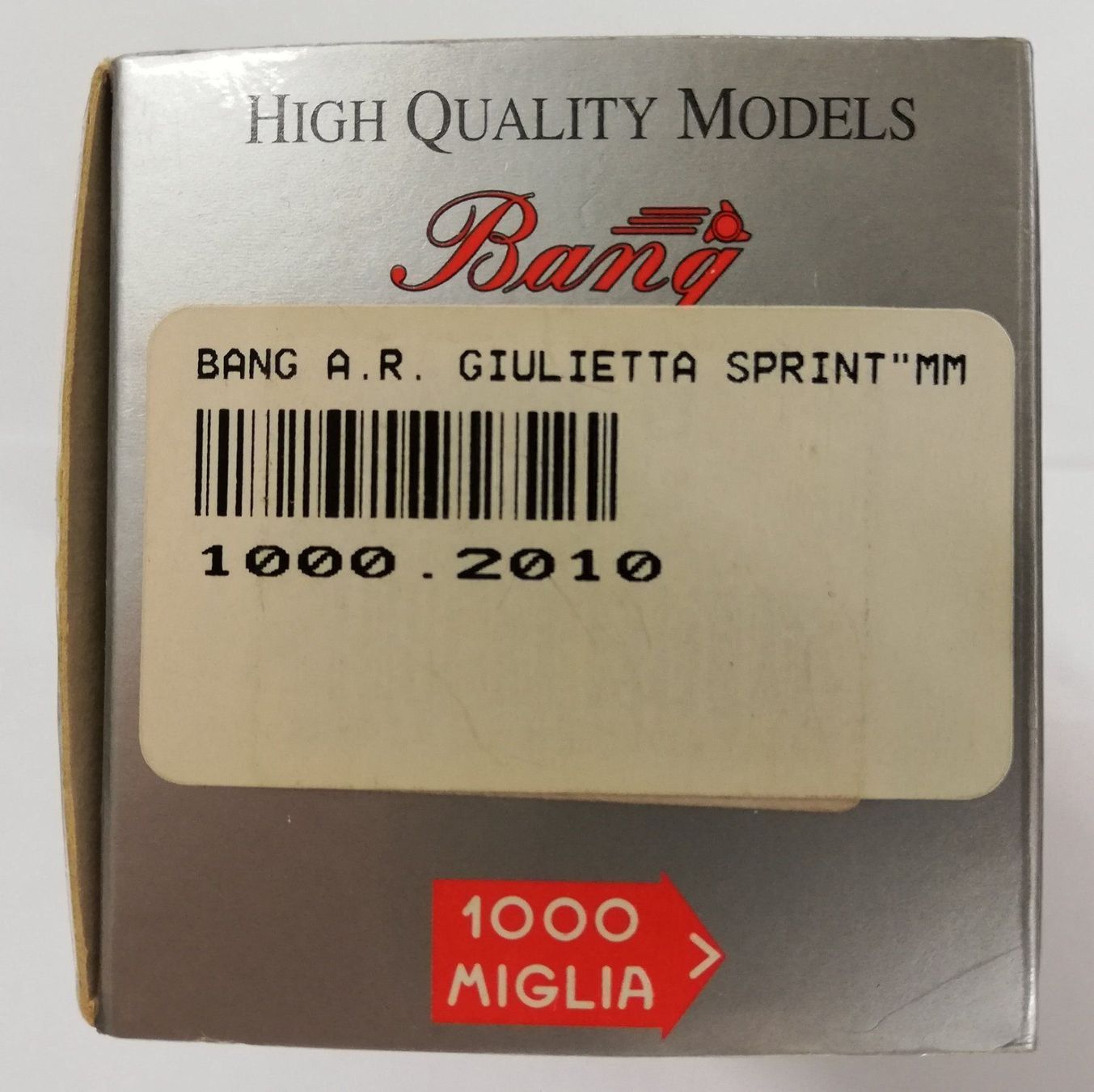Alfa Romeo Modellini d'auto: Alfa Romeo Giulietta Sprint / Bang 1:43 – Usato da St. Gallen venduto da zorro_dc 1