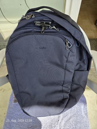 Pacsafe V 26L Tour Backpack dunkelblau RFID-block, diebst.si