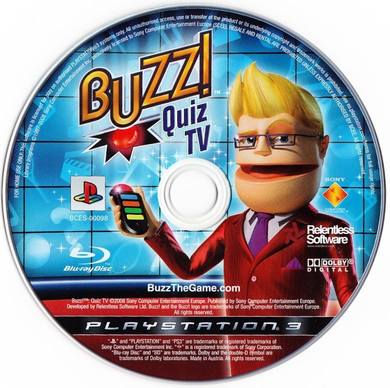 Sony Giochi: PS3: BUZZ! QuizTV - Disc only – Usato da Ittigen venduto da Mrdoubleg 1