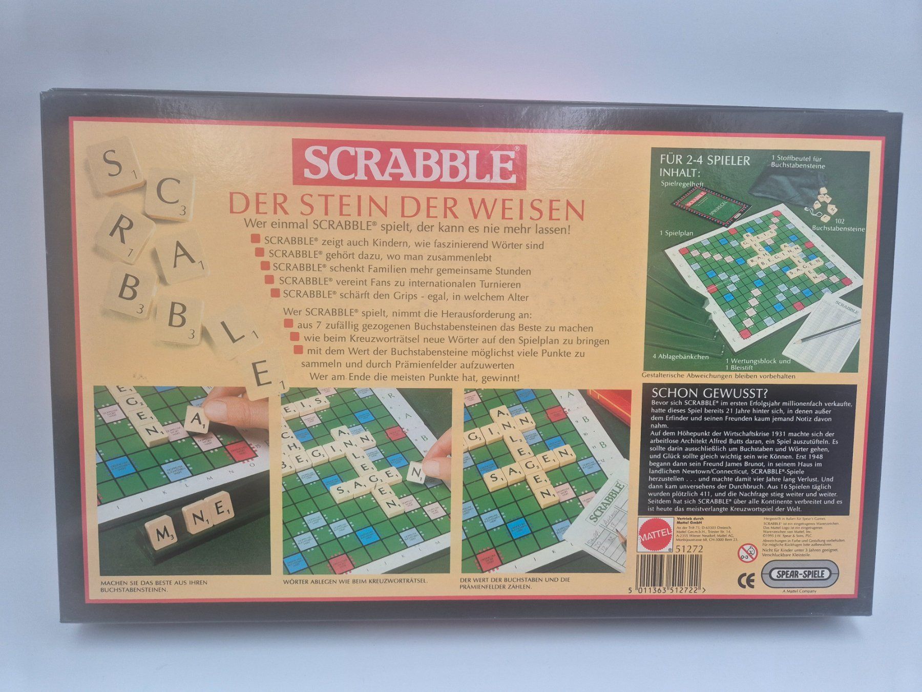 Jeux: Original Scrabble, Spear Spiele – D'occasion à Ettiswil par beekeper13 1