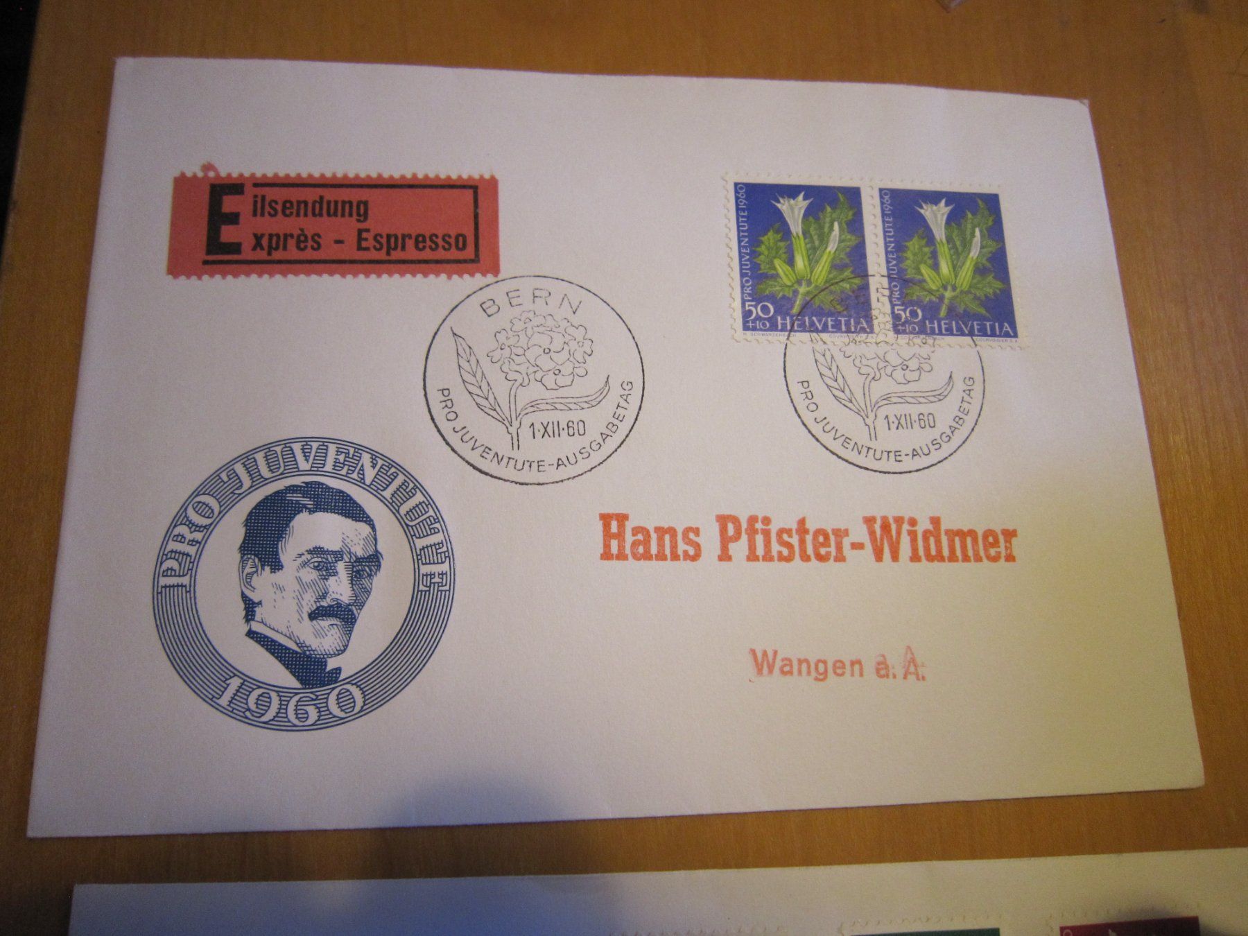 Alle Briefmarken: PJ 1960 FDC 2 Belege – Gebraucht aus Gordola von Polentaefung 1