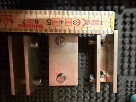 4 Glaswandhalter Edelstahl