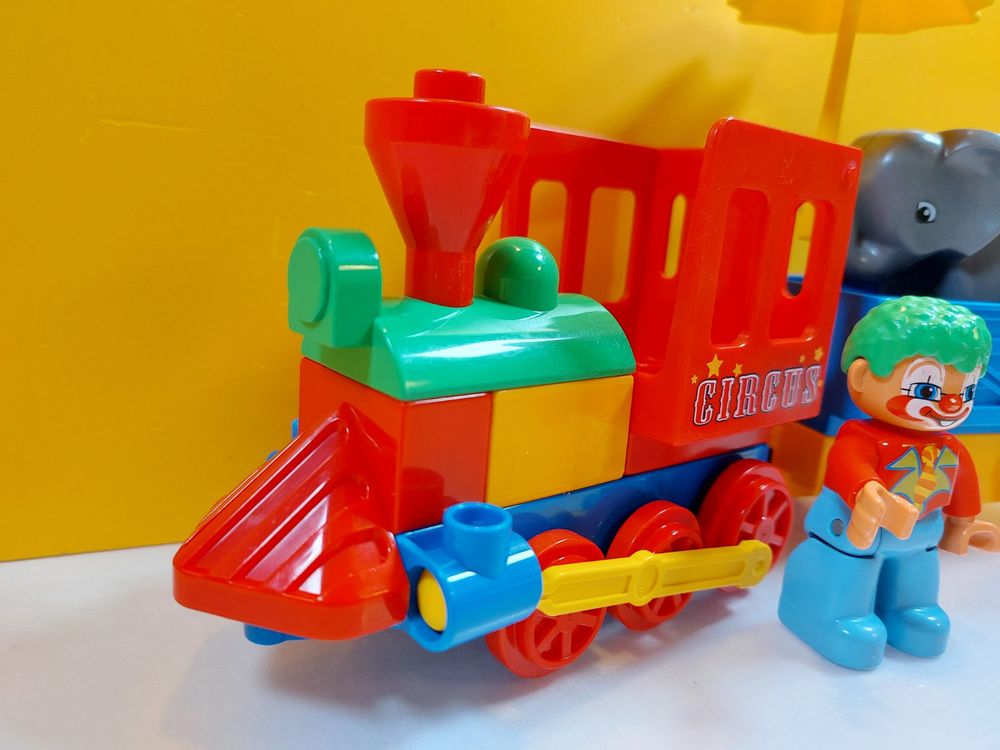 LEGO Duplo 5606 Eisenbahn Schiebezug Zirkuszug Komplett (D