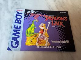 ANLEITUNG FÜR DRAGONS LAIR NINTENDO GAME BOY