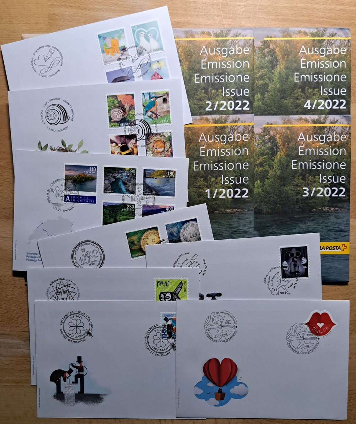 Tutti i francobolli: FDC Jahresausgabe 2022 – Nuovo (secondo la descrizione) da Unterägeri venduto da PhilatelieStudiger
