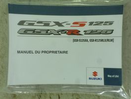Bedinungsanleitung  Suzuki GSX-S / R  France    2022-2025