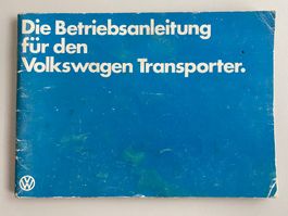 VW Transporter Betriebsanleitung (1979)