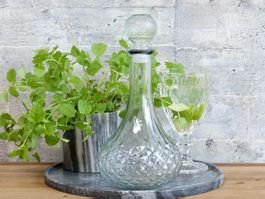 Chic Antique Karaffe mit schönem Diamantmuster, 830 ml