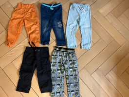 Gr. 86/92 Vier schöne leichte Sommerhosen u 1 Jeans Baby 👶