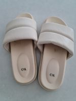 C&A Pantoletten in Beige, Grösse 39