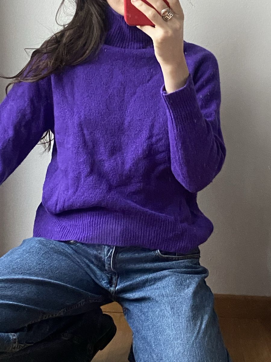 Massimo Dutti Maglioni & Felpe: Massimo Dutti Rollkragenpullover XS lila aus Wolle – Nuovo (secondo la descrizione) da Zürich venduto da cas_x6pw 5