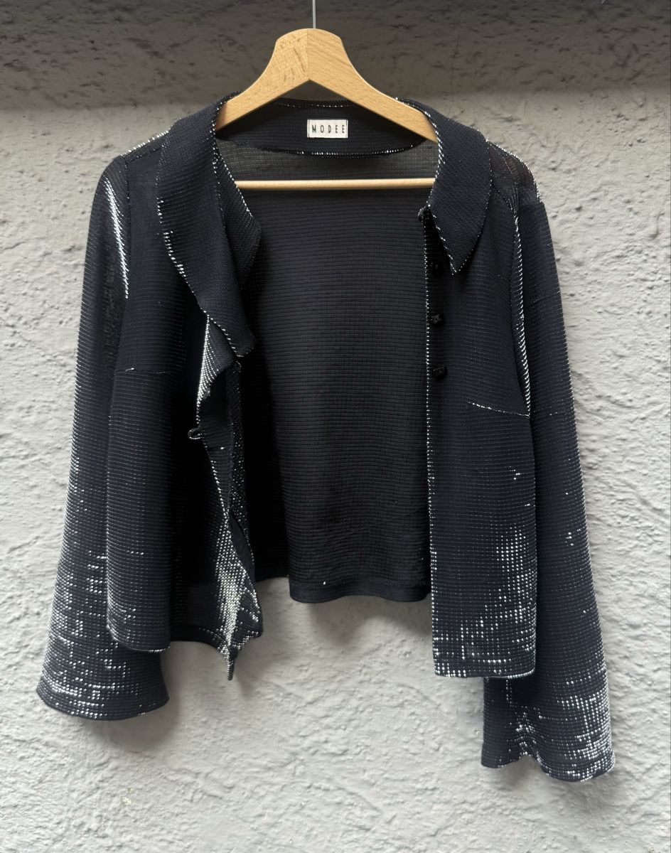 Vestes: vintage Damen Bluse oder Blazer schwarz Grösse S – D'occasion à Siebnen par koschitoschi