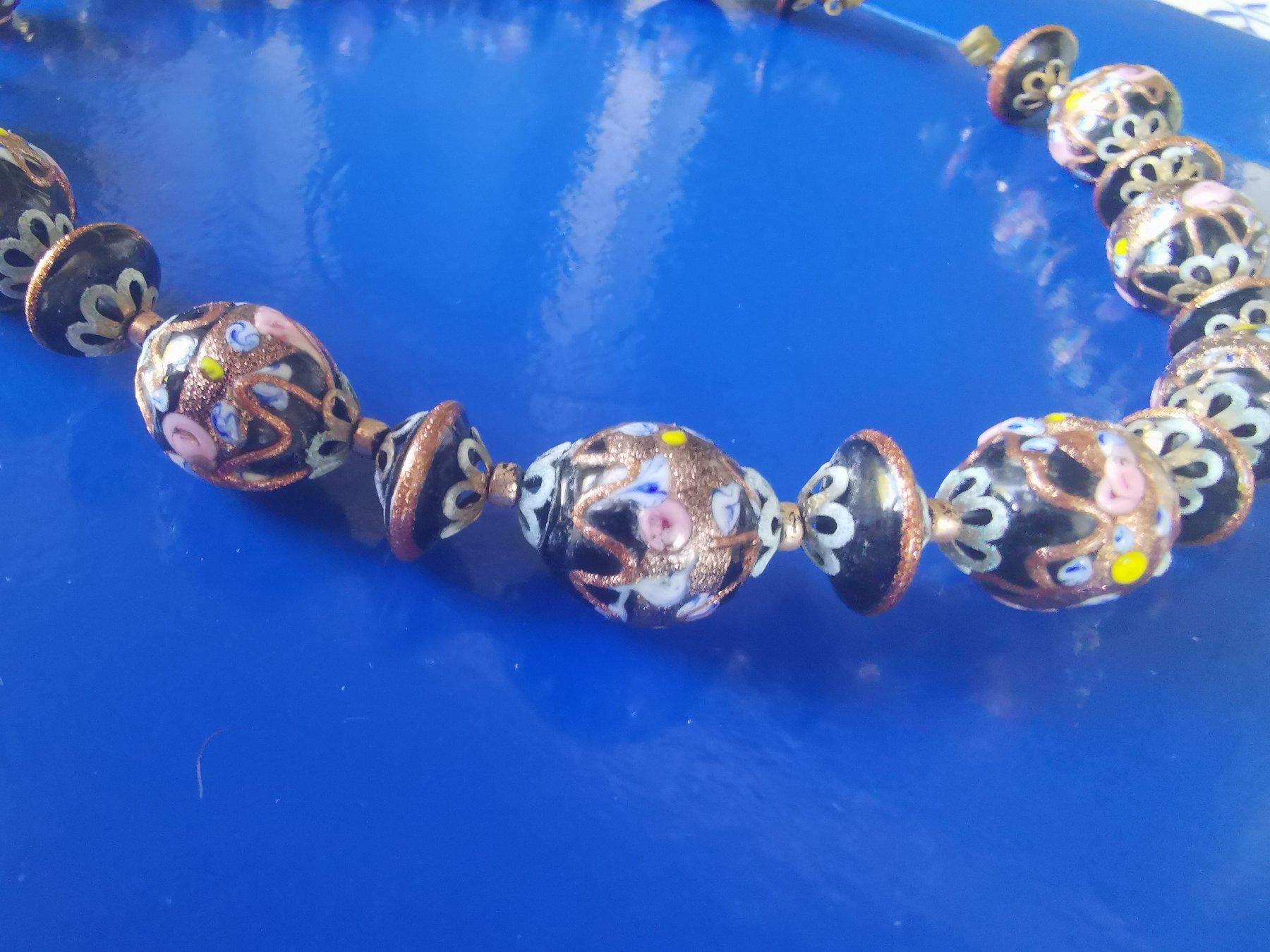 Murano Bicchieri: SUPER SCH. MURANO GLASKETTE AUS DEN 60ERN – Usato da Allschwil venduto da Male54 4