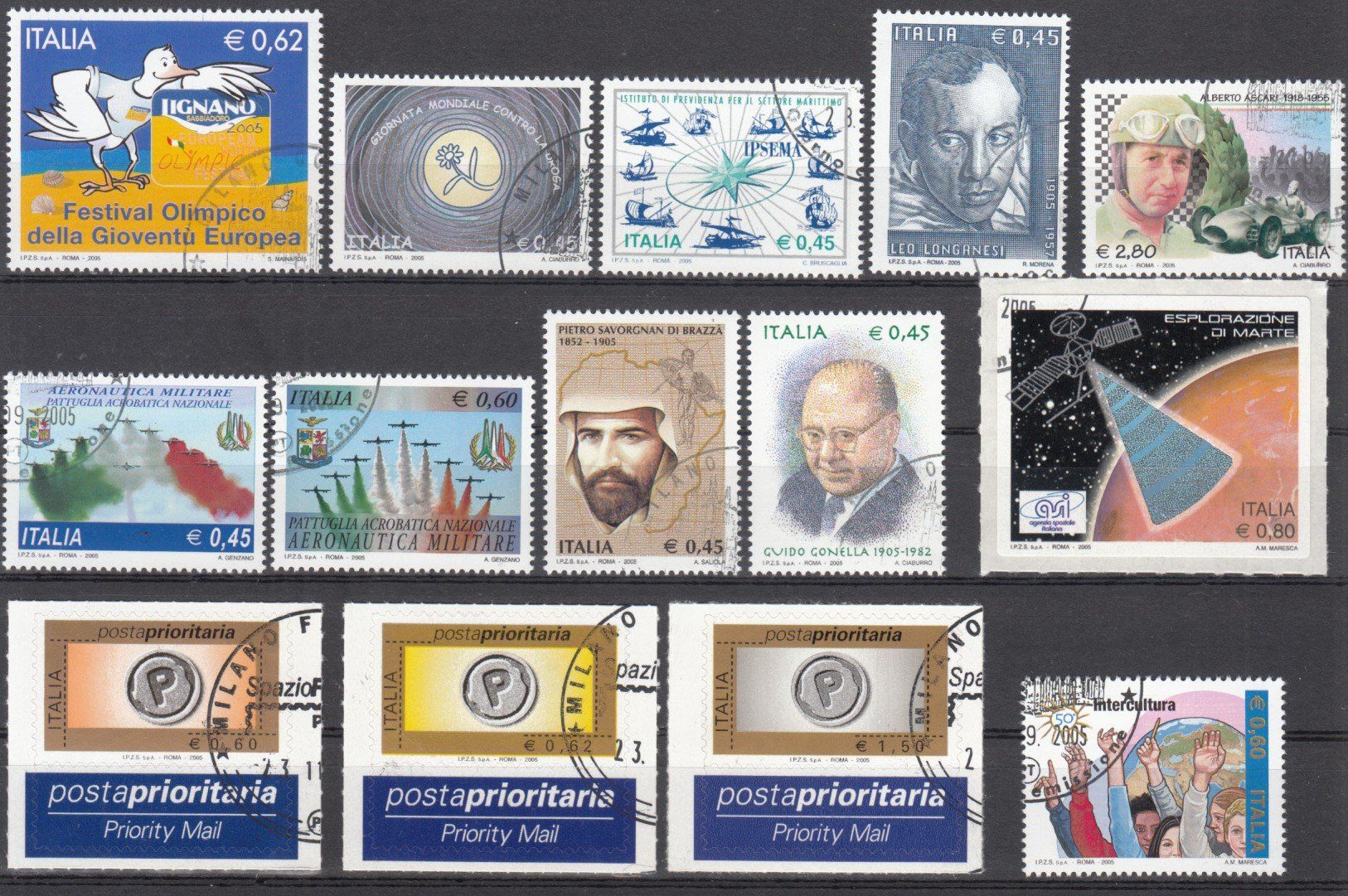 Tutti i francobolli: Italien 2005 mit ET – Usato da Bürglen TG venduto da StampGraf 3