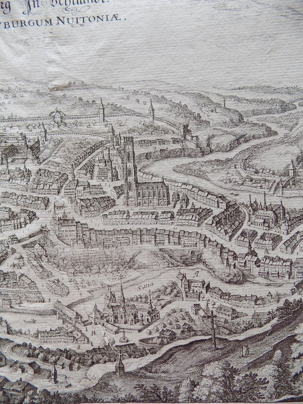 Incisioni: Fribourg Freiburg von Merian – Usato da Risch venduto da Rischli15 6