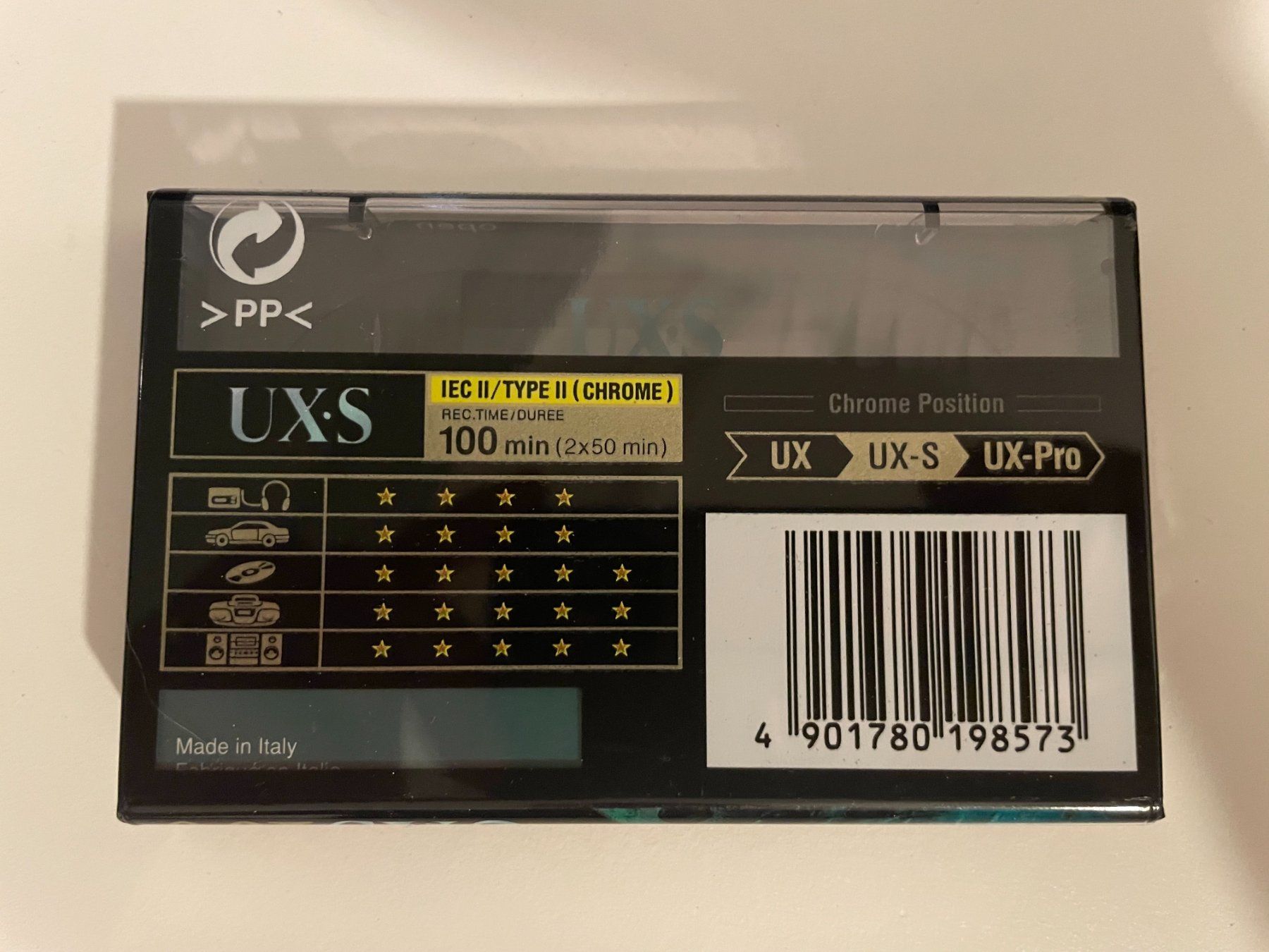 Musicassette: Cassette audio vierges Sony UX-S Chrome Super Class 100 – Nuovo e nell'imballaggio originale da Petit Lancy venduto da gil_hr6v 1