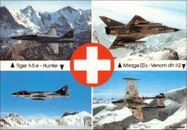 Flugzeuge // Tiger F-5E, Hunter, Mirage III s, Venom DH 112