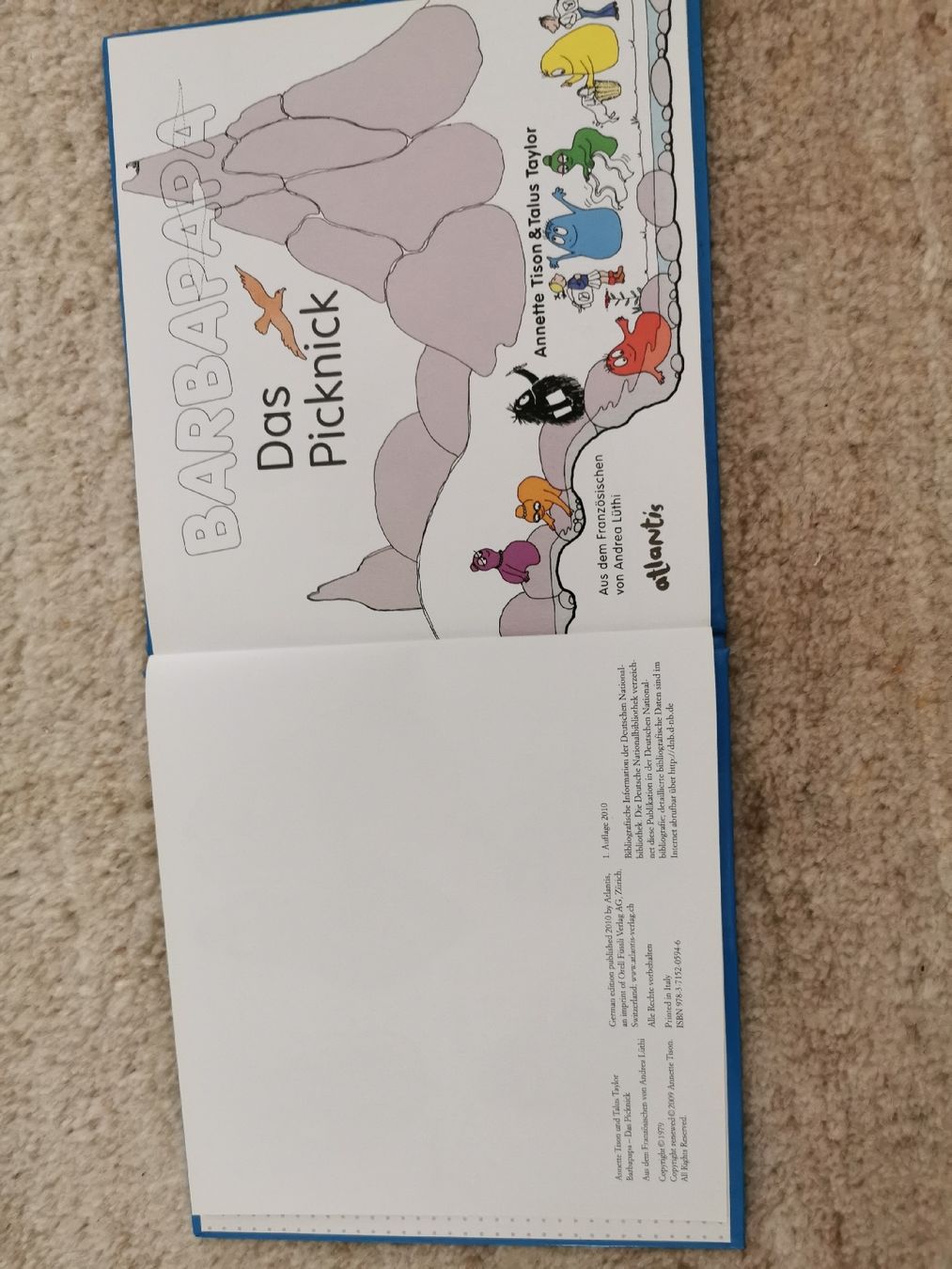 Libri: BARBAPA DAS PICKNICK          1.AUFLAGE 2010 – Nuovo (secondo la descrizione) da Stansstad venduto da ramschliese 1