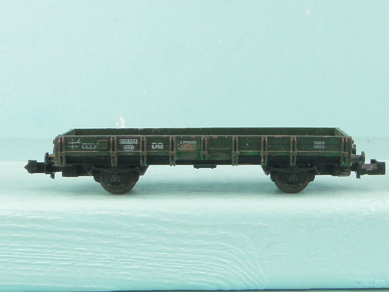 Trix Modellini di ferrovie: Trix Roco Spur N 3 X Flachwagen – Usato da Bülach venduto da Albitrain 3