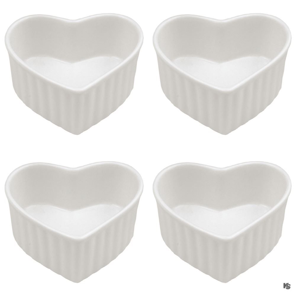 Teglie da forno: Ramequin in Herzform, 4 Stk., 8x5x6.5 cm – Nuovo e nell'imballaggio originale da Wettingen venduto da kochshop