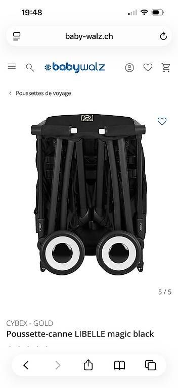 Kinderwagen: Poussette cybex Libelle noir  – Gebraucht aus Servion von tat_rpx8