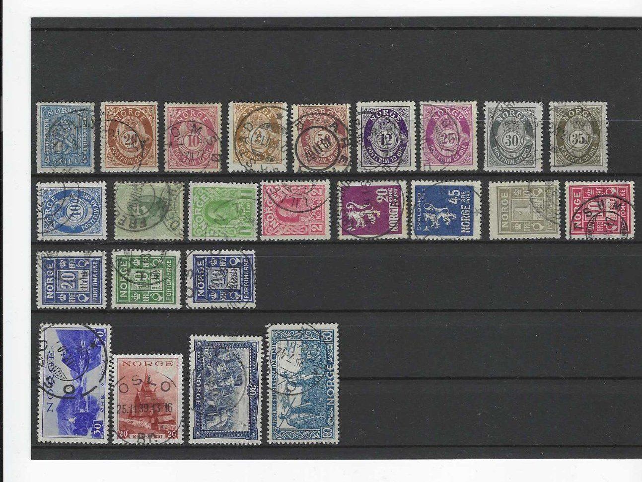 Tutti i francobolli: NORWEGEN AB CA 1900 GEST. – Usato da Dintikon venduto da bonita099