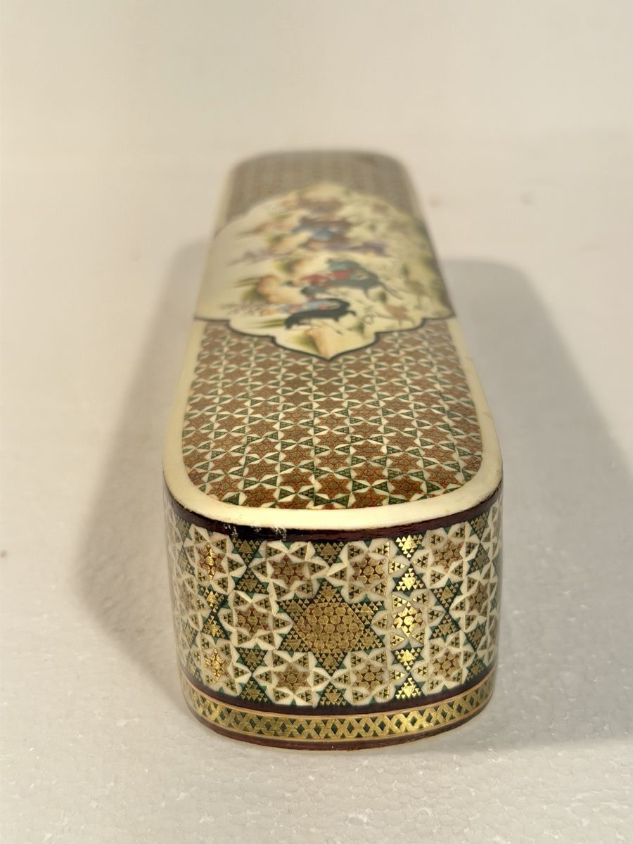 Sonstiges Schreiben & Zeichnen: Vintage Persian Lacquer Painted Pen Box Case Orientalist – Gebraucht aus Lausanne von vas_mbk2 3