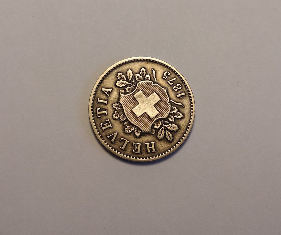 Tutti le monete: 10 Rappen 1875 !! – Usato da Nyon venduto da AlexKey71 1