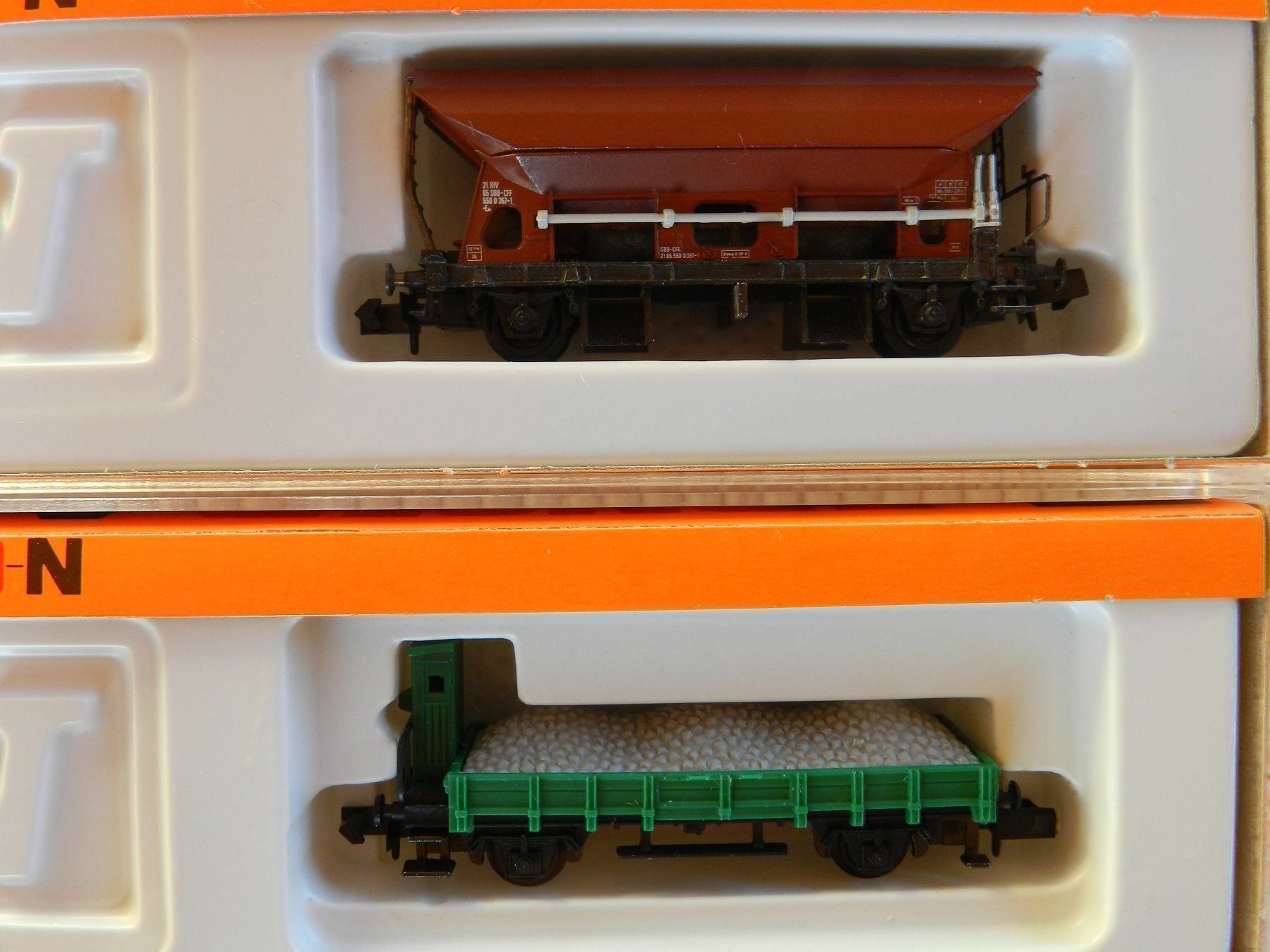 Arnold Modellini di ferrovie: N ARNOLD Güterwagen divers 4 St – Nuovo (secondo la descrizione) da Arzier-Le Muids venduto da elocin83 2