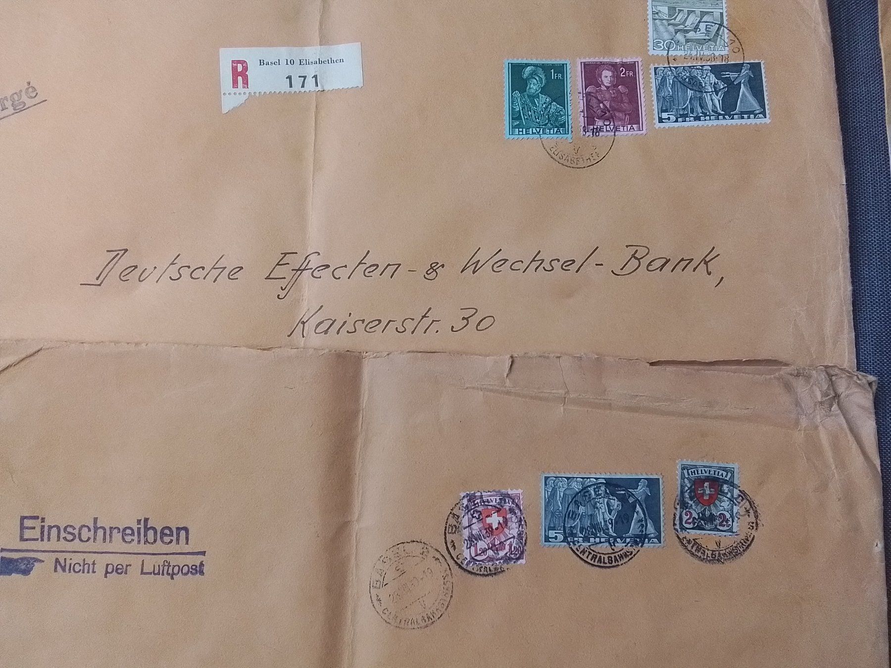 Tutti i francobolli: Lot Siegelbriefe , hoher Kat. Wert – Usato da Reichenburg venduto da ibiza18 1