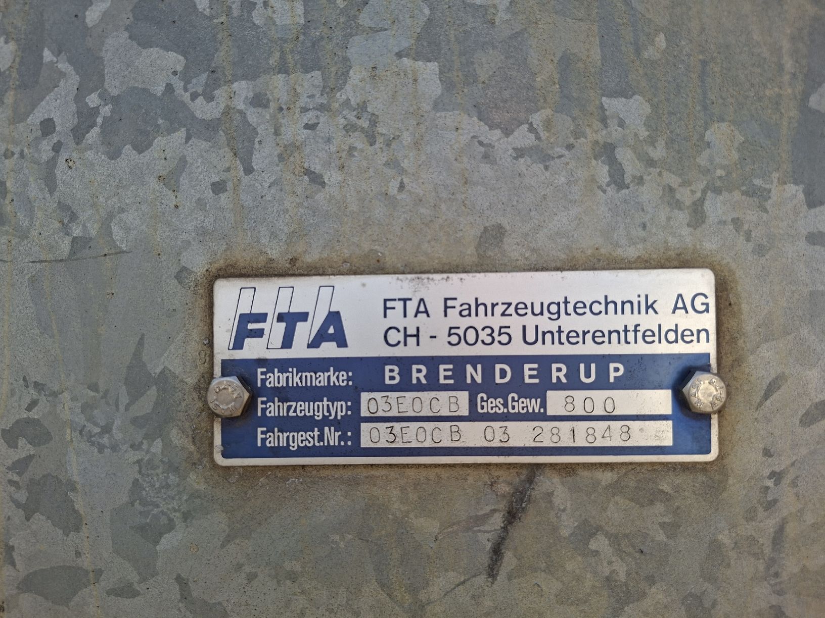 Brenderup Rimorchi: Anhänger Brenderup – Difettoso da Liestal venduto da Abimos 8