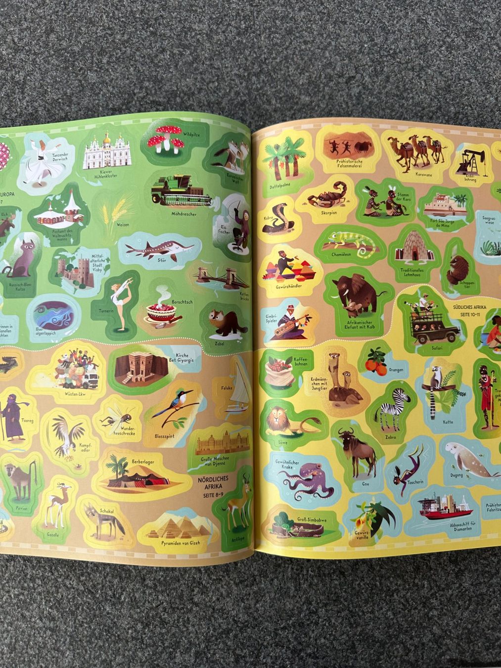 Libri: Mein grosse Sticker-Weltatlas – Nuovo (secondo la descrizione) da Boppelsen venduto da KASIBO 1