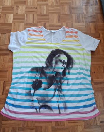 T-shirt neuf Angel of Style à rayure/T-Shirt gestreiftes neu
