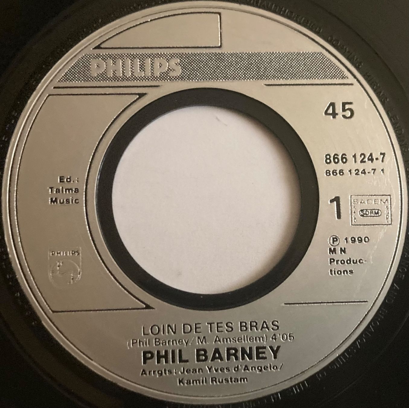 Dischi in vinile: PHIL BARNEY - LOIN DE TES BRAS – Usato da Poliez-Pittet venduto da Newtown-Records 2