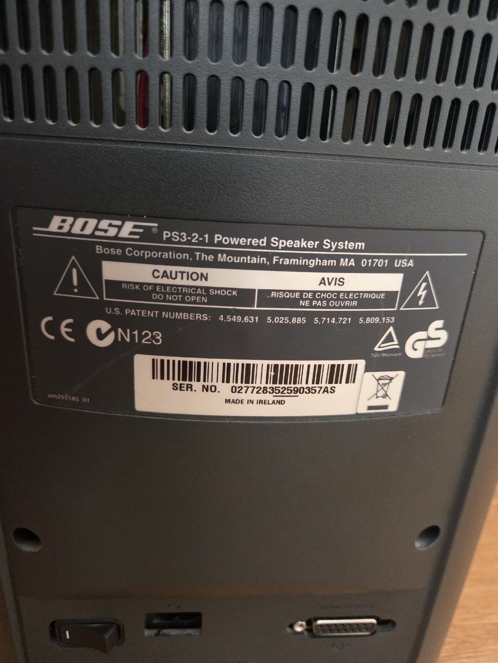 Bose Home Cinema: BOSE PS3-2-1 Powered Speaker System mit Fernbedienung – Usato da Zollikofen venduto da reuteri06 1